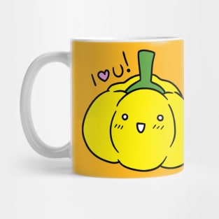 I Love You - Yellow Bell Pepper Mug